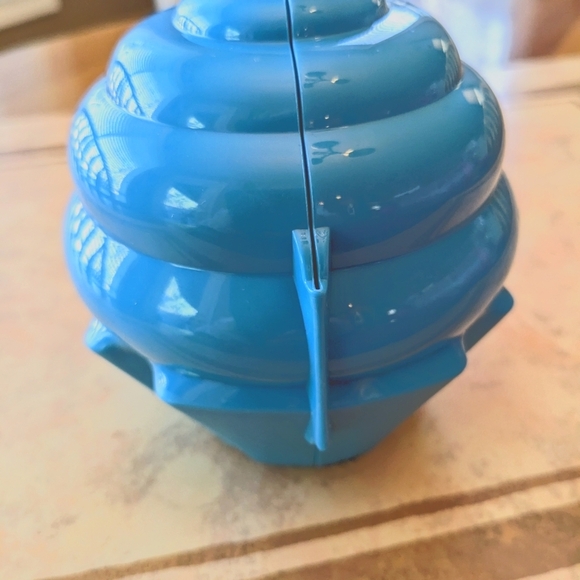 New Tupperware Cupcake Muffin Keeper Holder Forget-me-not Container Blue - Picture 4 of 6